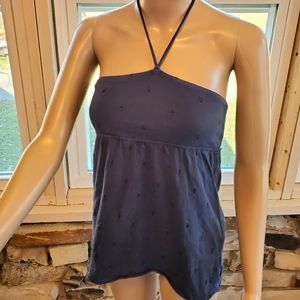 American Eagle Blue Halter Top